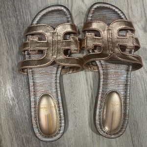 Sam Eldelman rose gold sandals size 7